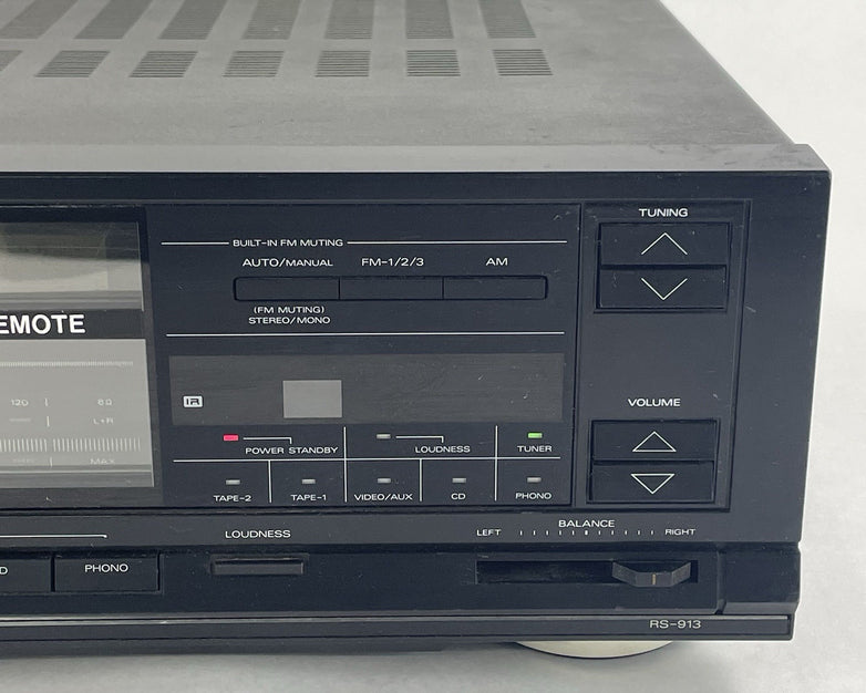 Fisher Studio Standard RS‑913A Stereo Receiver Tested For Parts Broken Tuner