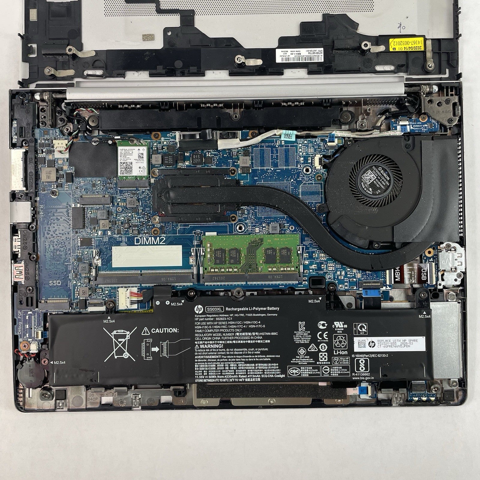 HP EliteBook 840 G6 14" i7-8665U 1.90 GHz 8 GB RAM No SSD/OS/AC - Worn Bottom16
