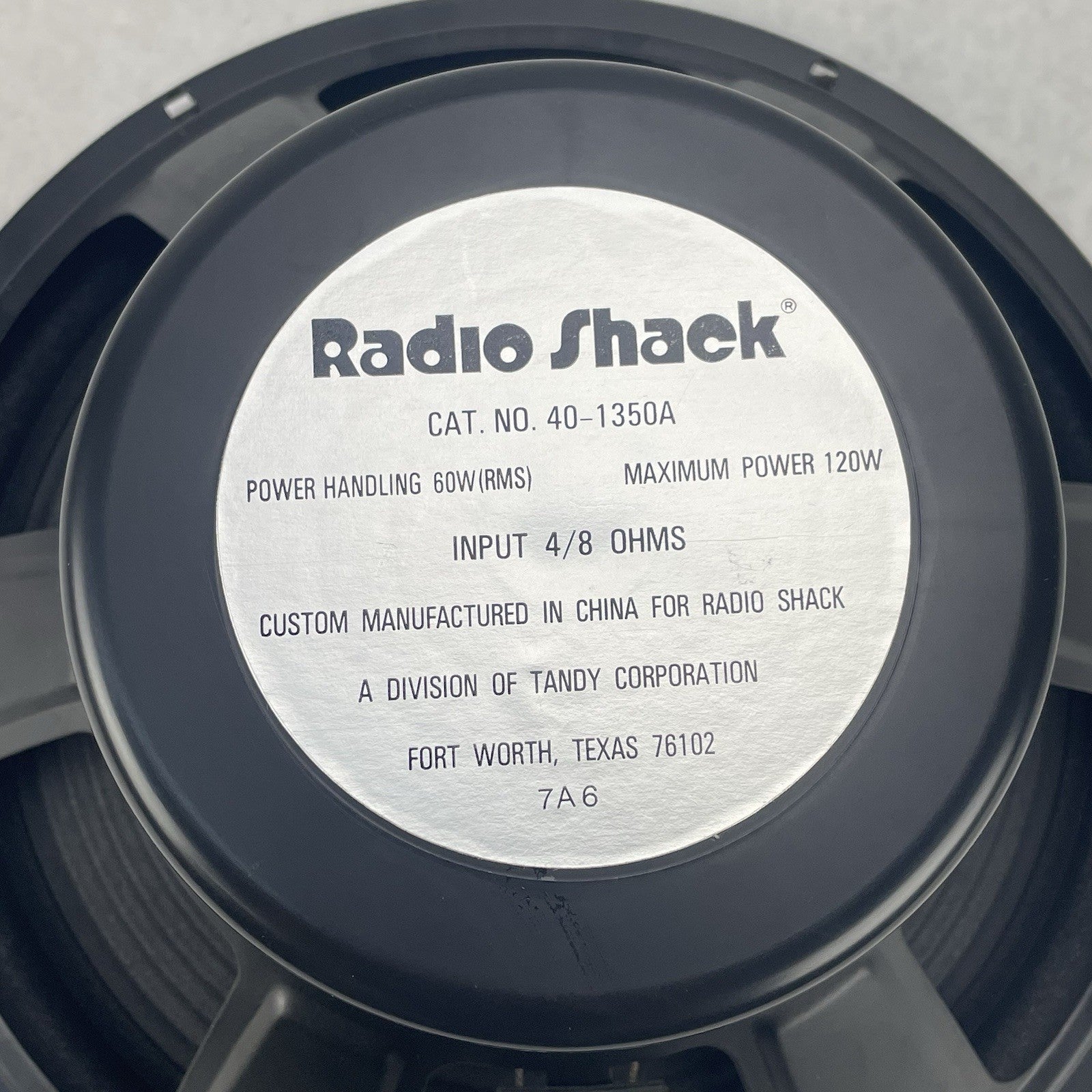 Radioshack 40-1350A Woofer 10" – Tested Working – Vintage Radio Shack Speaker4