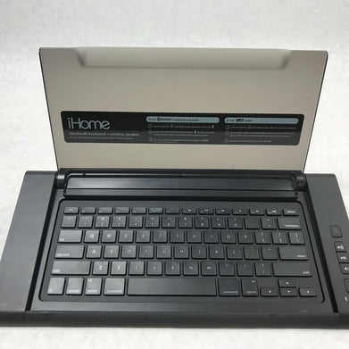 iHome HiDM5B Bluetooth Keyboard and Wireless Speaker System Black