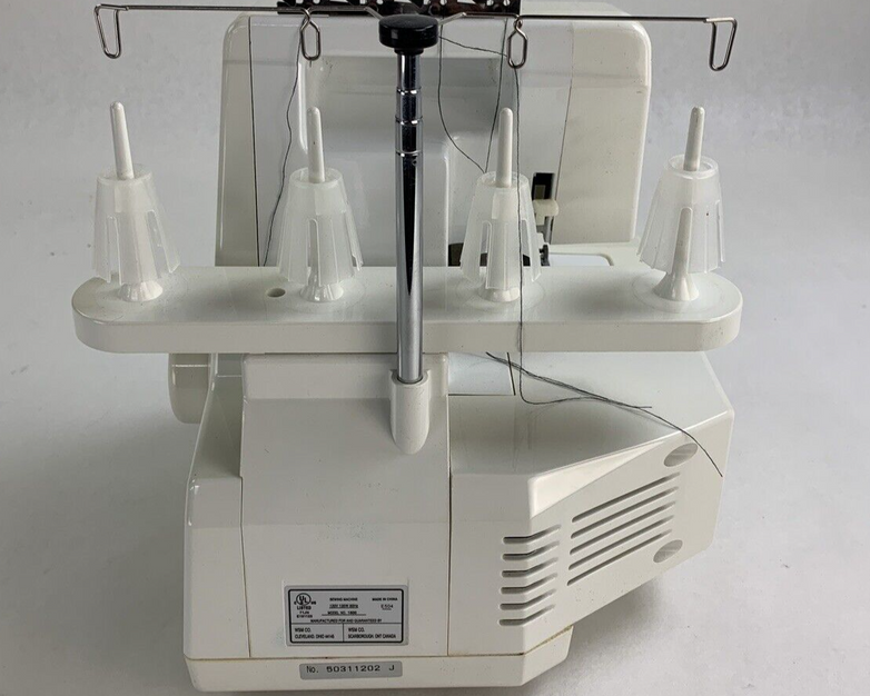 White Superlock W2500 Sewing Machine No Power Cord Untested