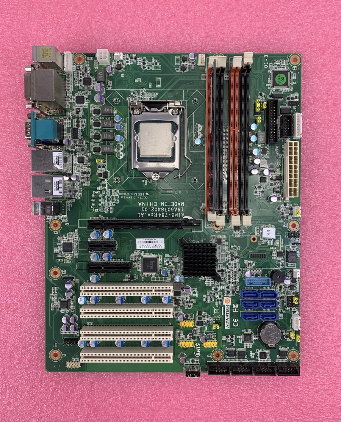 Advantech AIMB-784 Motherboard Intel Core i5-4570 3.2GHz 4GB RAM No Shield