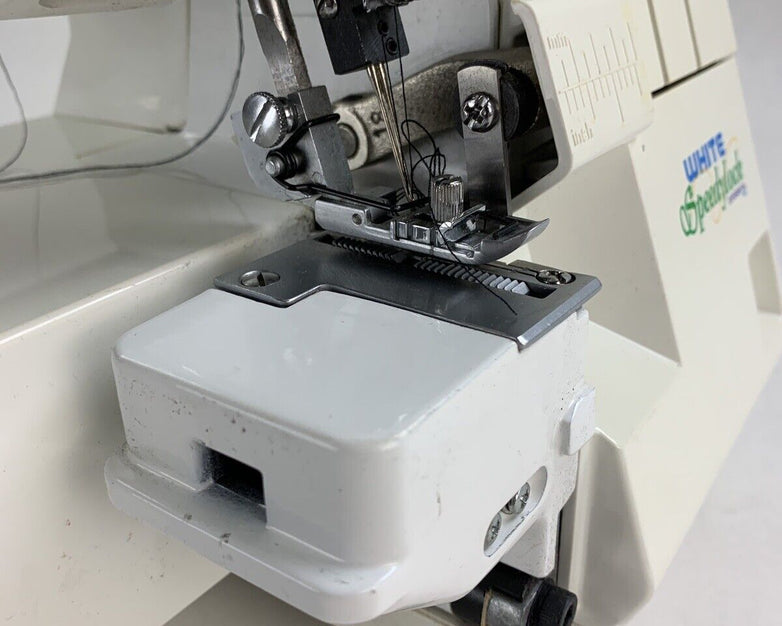 White Superlock W2500 Sewing Machine No Power Cord Untested