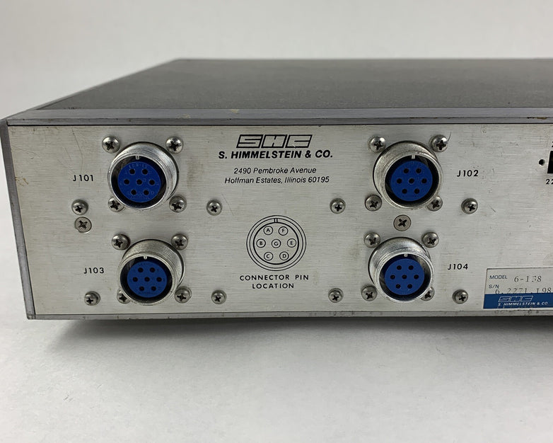 SHC SYSTEM 6 6-138 w/ 6-415A Scanner, 6-201 Amp, 6-260A  6-749A Modular Cards