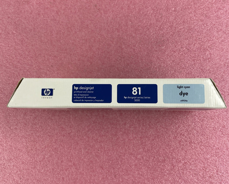 HP C4954A 81 Light Cyan Printhead and cleaner Designjet 5000 25 APR 2008