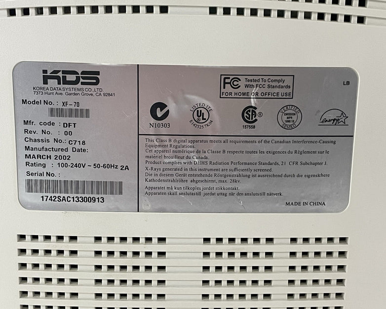 KDS 17" CRT Retro Gaming Monitor XF-70 Xflat Korea Data Systems Broken Stand