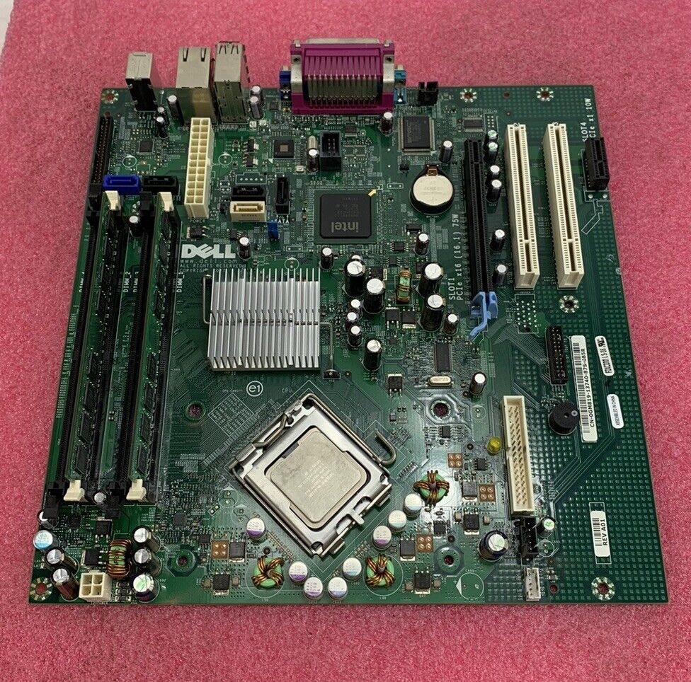 Dell OGM819 Motherboard Intel Core 2 Duo E8300 2.83GHz 2GB RAM w/ Shield