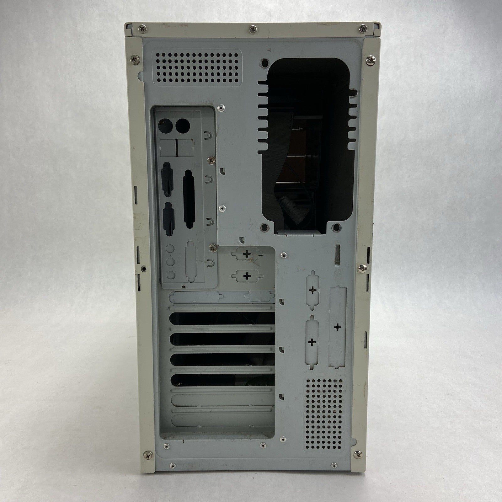 Unbranded ATX Mid Tower Computer Case Beige Bare Bones No Power Supply4
