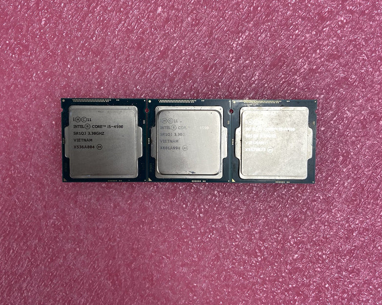 Lot of 3 Intel Core i5-4590 SR1QJ 3.3GHz Desktop CPU