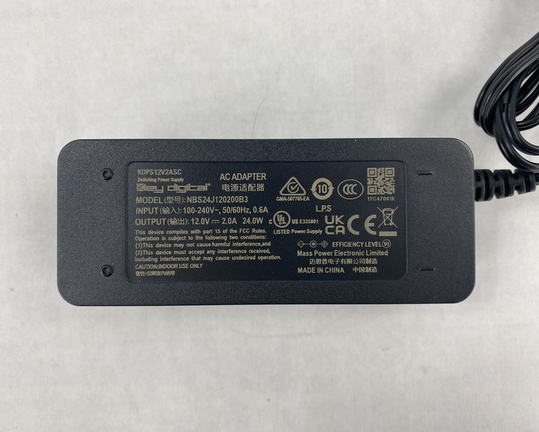 Key Digital NBS24J120200B3 12V 2.0A 24W AC Adapter Lot of 4