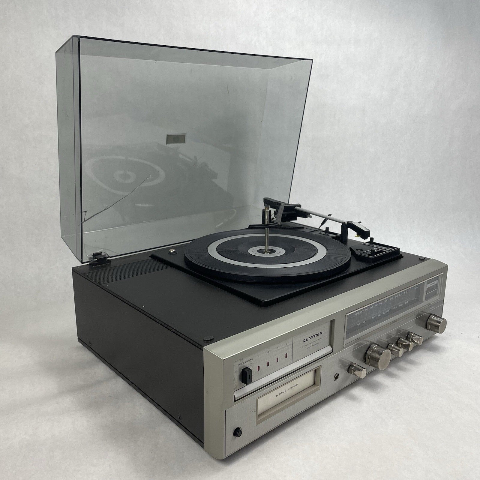 Pioneer Centrex TH-2211 8 Track Player Turntable AM FM Stereo System For Parts