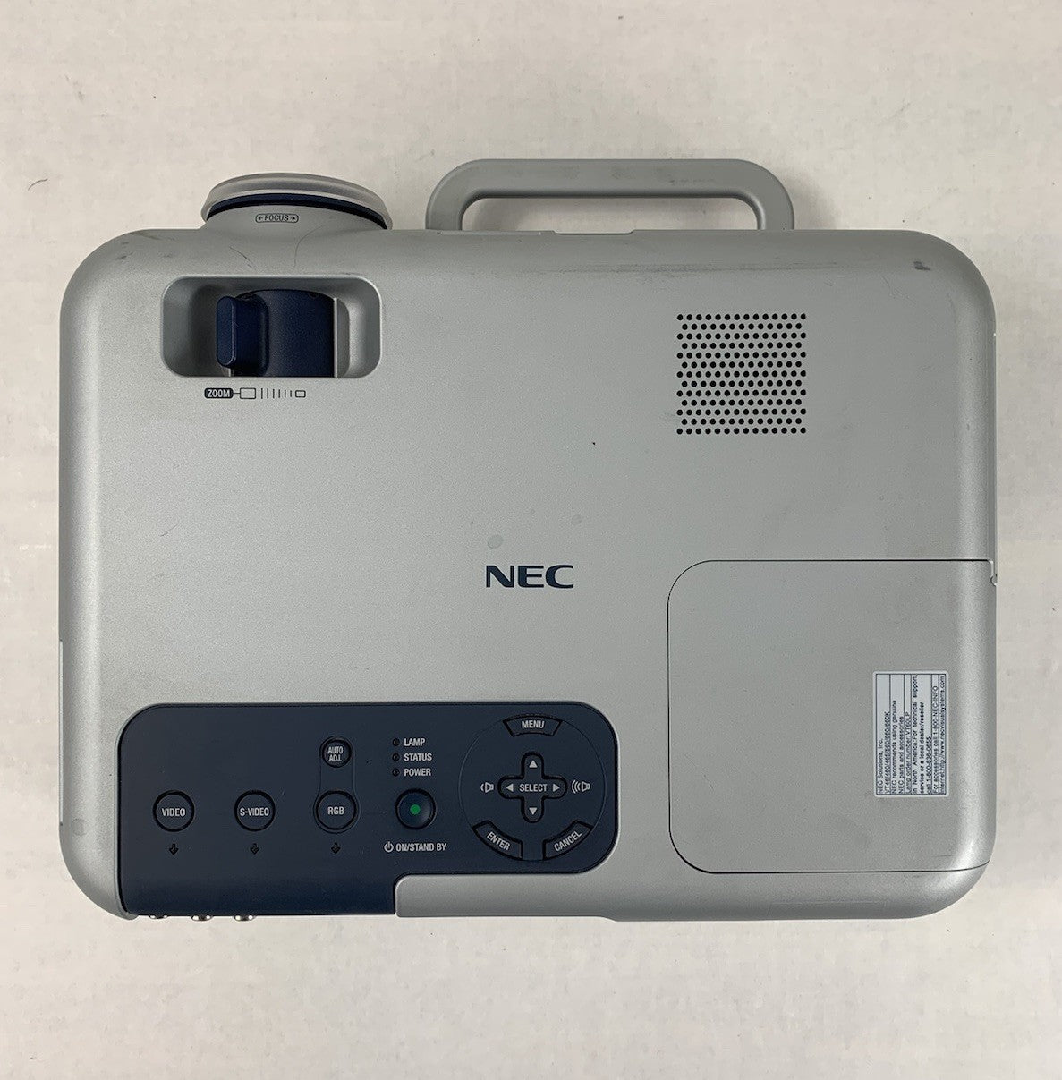 NEC VT660K LCD Projector 349 Lamp Hours