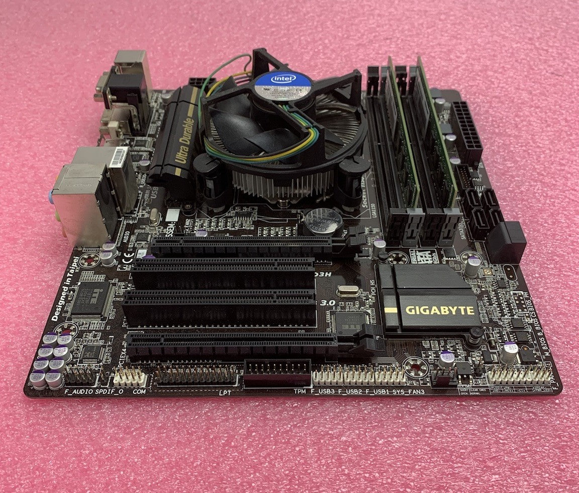 Gigabyte H87M-D3H Motherboard Intel Core i5-4440 3.1GHz 16GB RAM w/ Shield