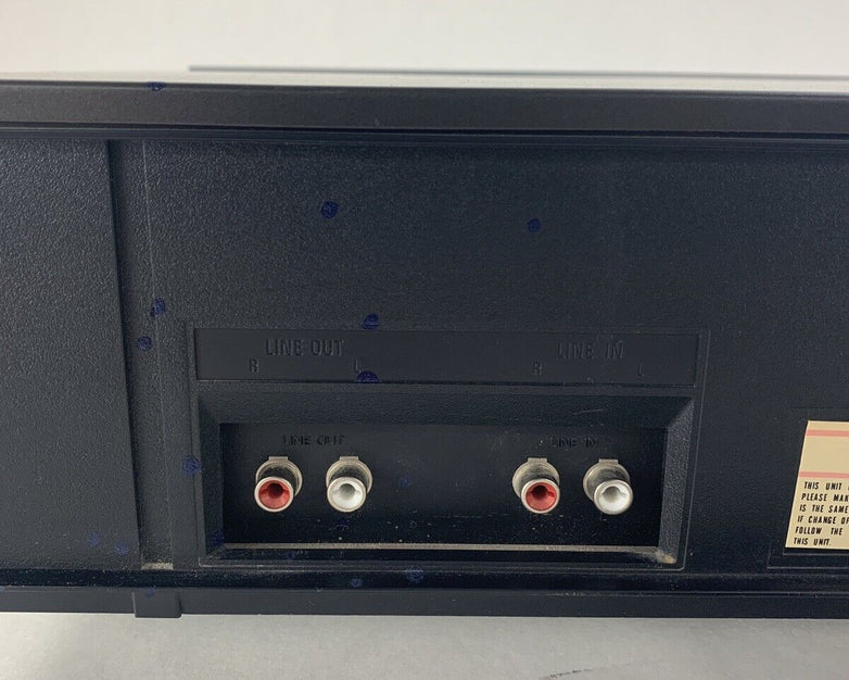 Technics M255X Single Cassette Stereo Deck Bad Control Panel For Parts & Repair