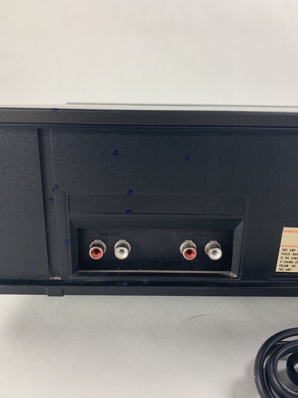 Technics M255X Single Cassette Stereo Deck Bad Control Panel For Parts & Repair