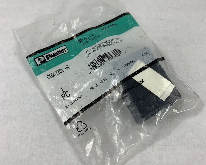 Panduit CBXJ2BL-A Mini-Com Surface Mount Box New Sealed