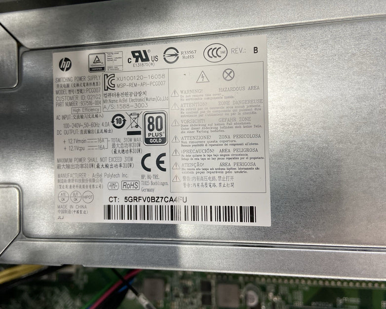 HP Pavilion 590-p0050 DT Intel Core i5-8400 2.8GHz 8GB RAM No HDD No OS