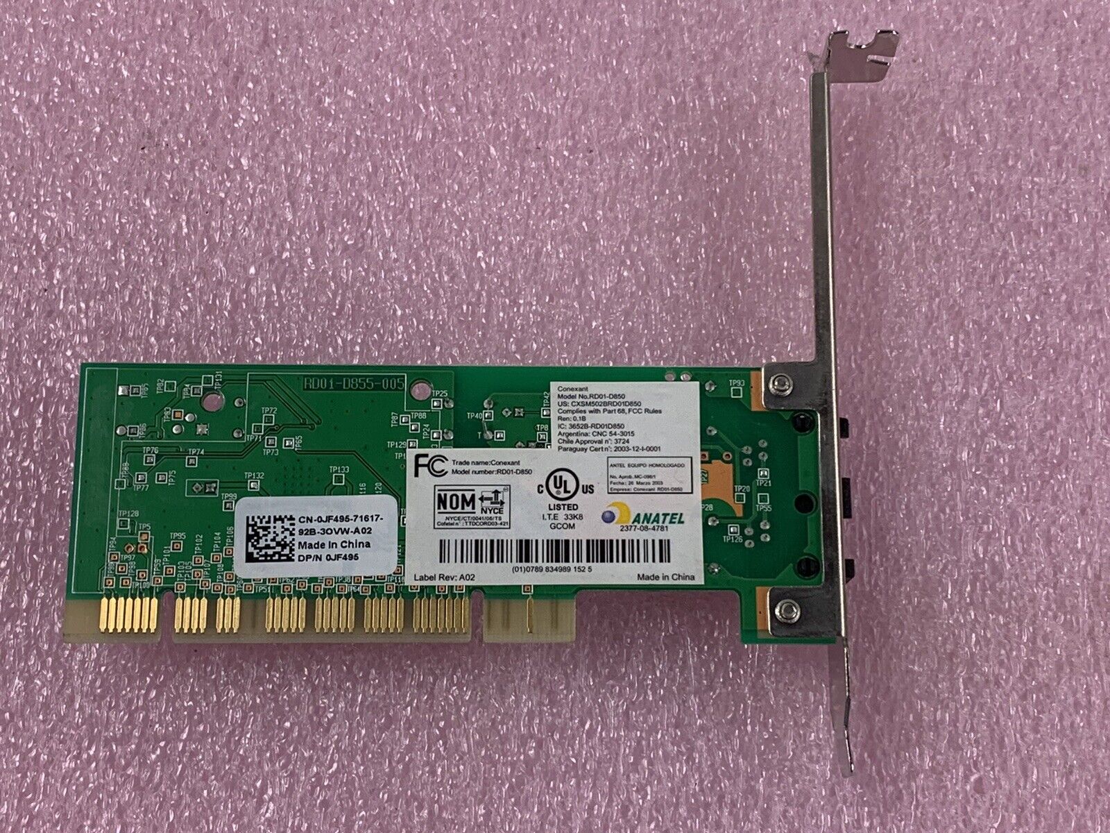 DELL Conexant RD01-D850 56K Data Fax Modem 0FF959
