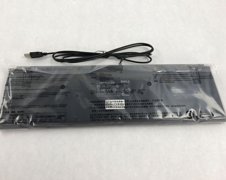 Dell M372H Black Quiet Slim USB Wired Keyboard QUERTY 0M372H-71581 KB1421