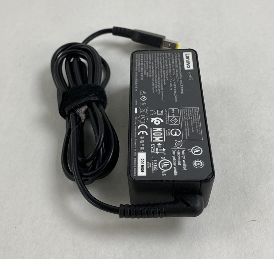 Lot of 3 Lenovo ADLX45NCC2A 45W 20V 2.25A Square Tip AC Adapter