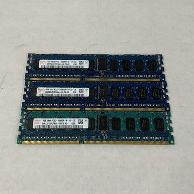 Hynix 12GB Kit 3x4GB 1Rx4 PC3L-10600R-9-12-C2 HMT351R7CFR4A-H9 T8 AD Server Ram