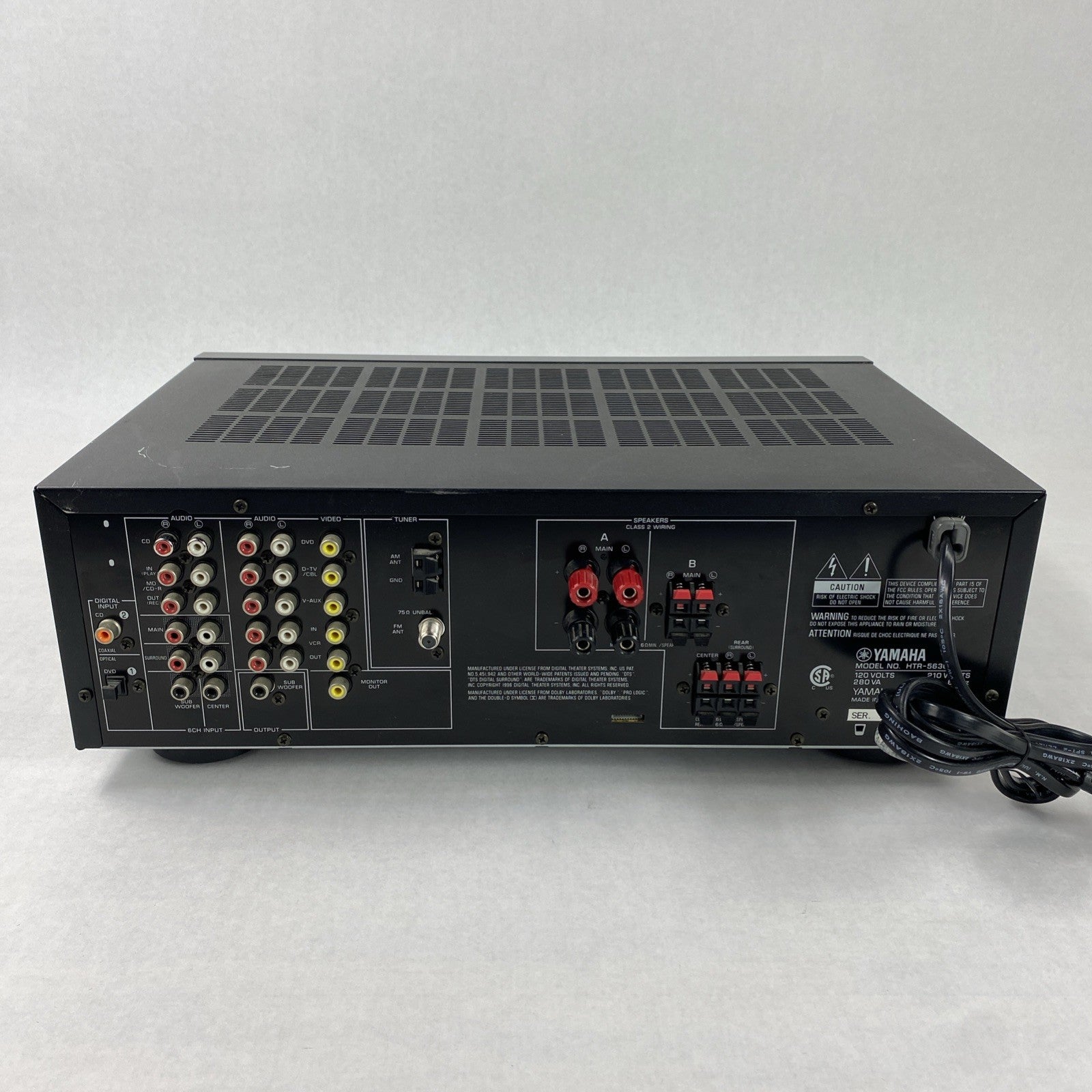 Yamaha HTR-5630 Natural Sound AV Receiver No Remote