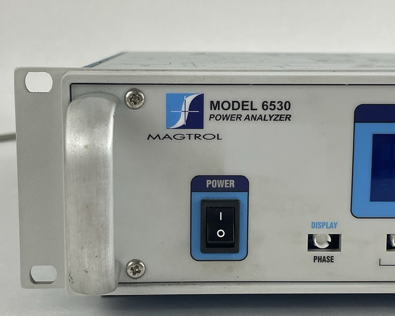 Magtrol 6530 3-Phase Power Analyzer Power Tested For Parts Missing Buttons