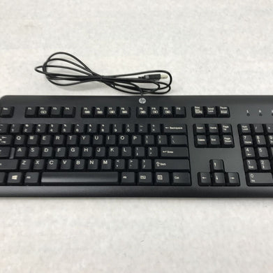HP 672647-003 KU-1156 Wired Standard QWERTY USB Desktop Keyboard Black
