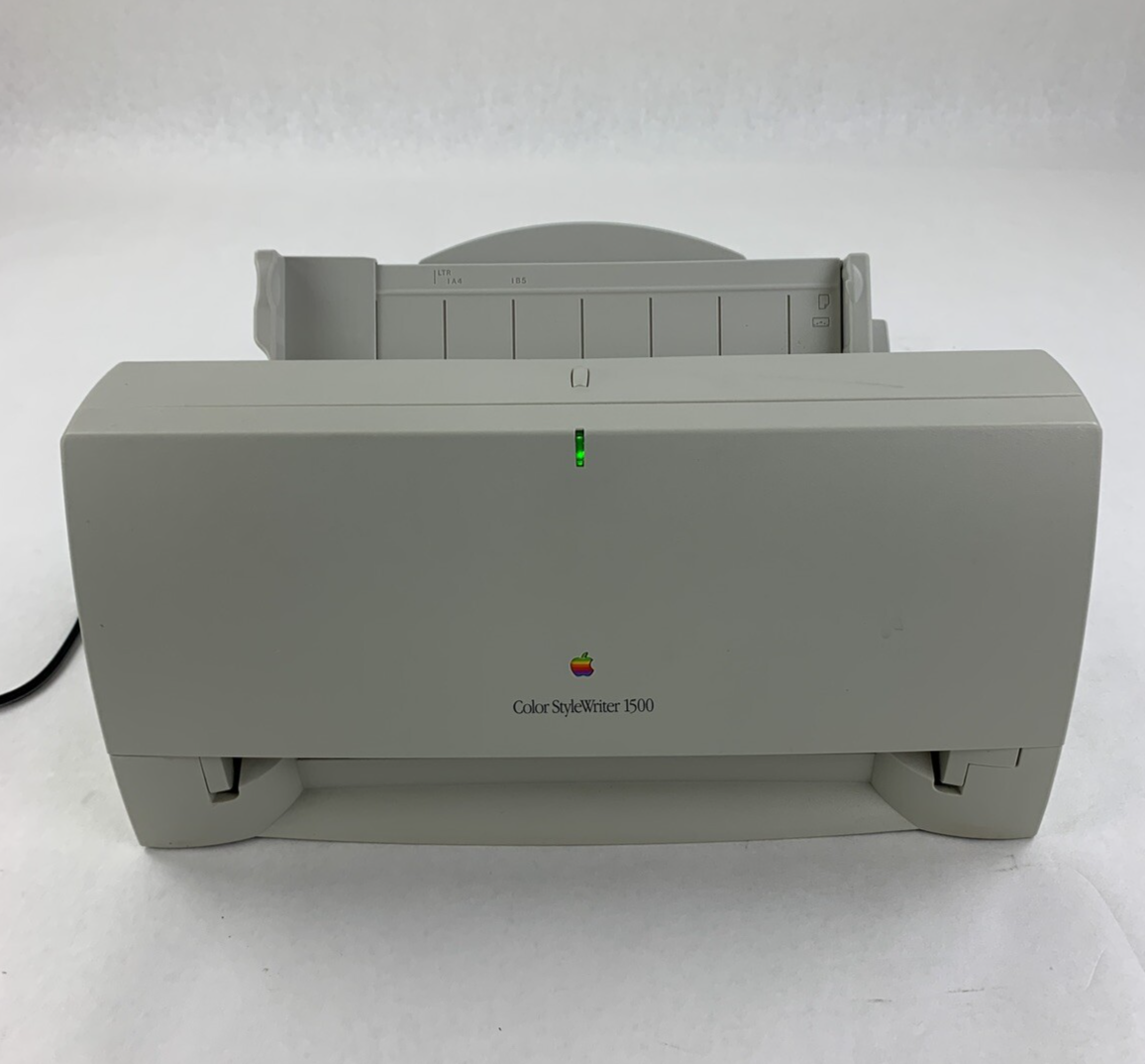 Apple M3374  Printer Vintage Color Style Writer 1500 Powers On W/ Power Supply