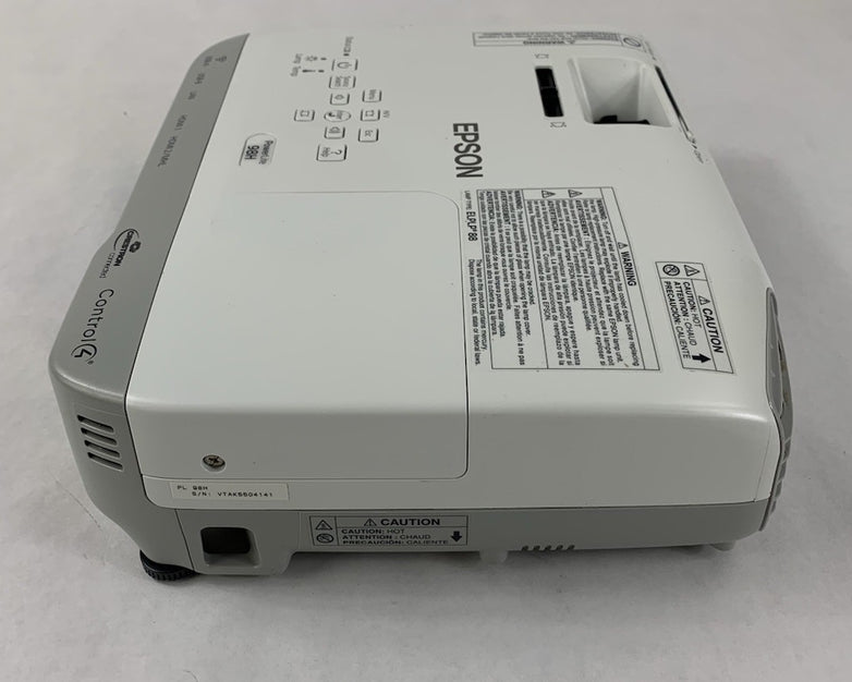 Epson PowerLite 98H H687A LCD Lamp Projector 3399 Lamp Hours - No Remote