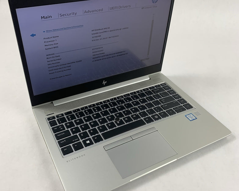 HP EliteBook 840 G6 14" Laptop i7-8665U 1.9 GHz 32 GB RAM No SSD/OS/AC