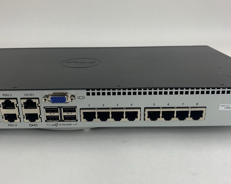 Dell KVM 1082DS 8-Port Analog Rackmount KVM Switch Tested No Rails