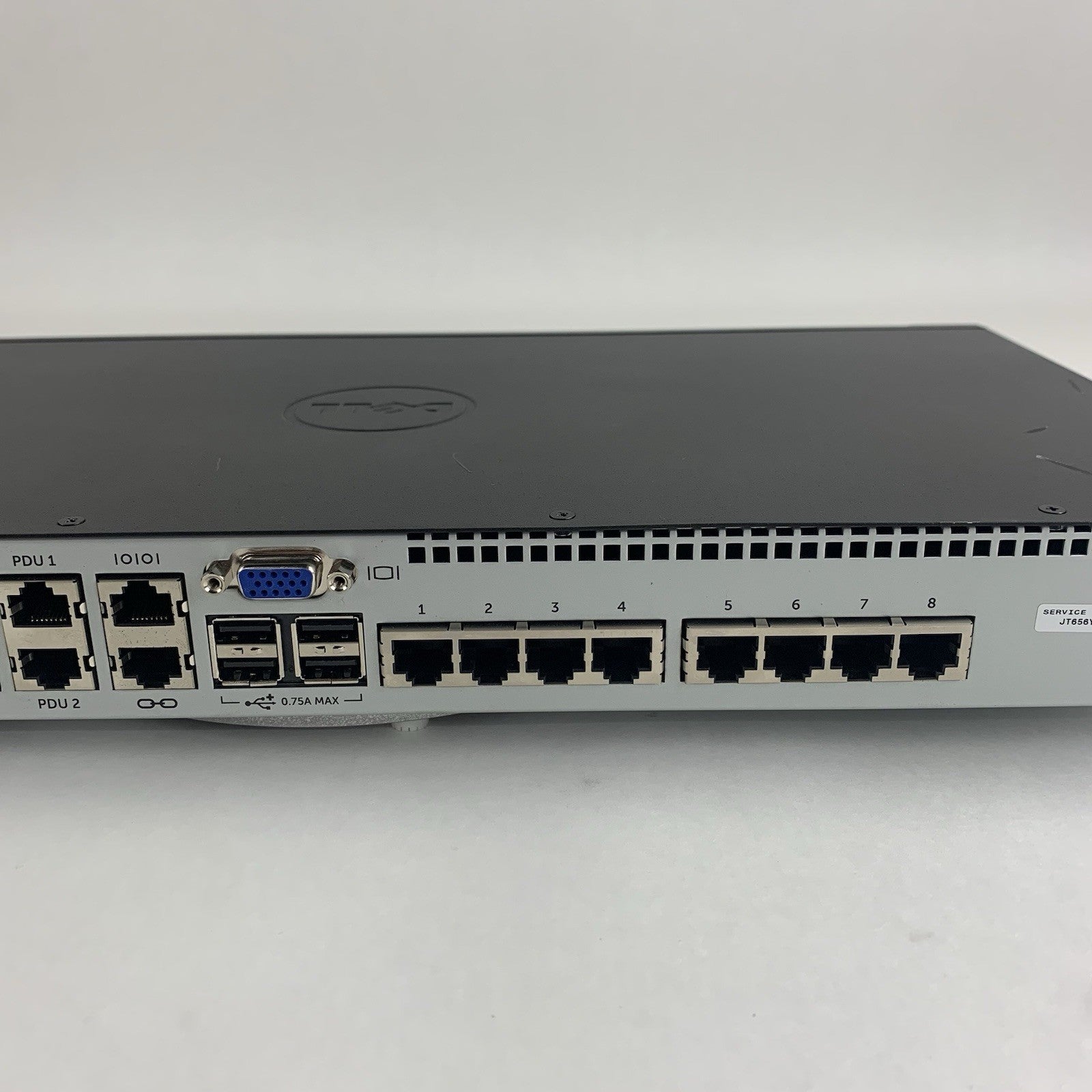 Dell KVM 1082DS 8-Port Analog Rackmount KVM Switch Tested No Rails6