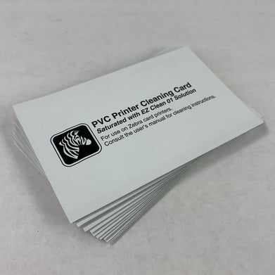 Zebra 800104-001 PVC Printer Cleaning Card for Zebra Card Printers (Lot of 13)