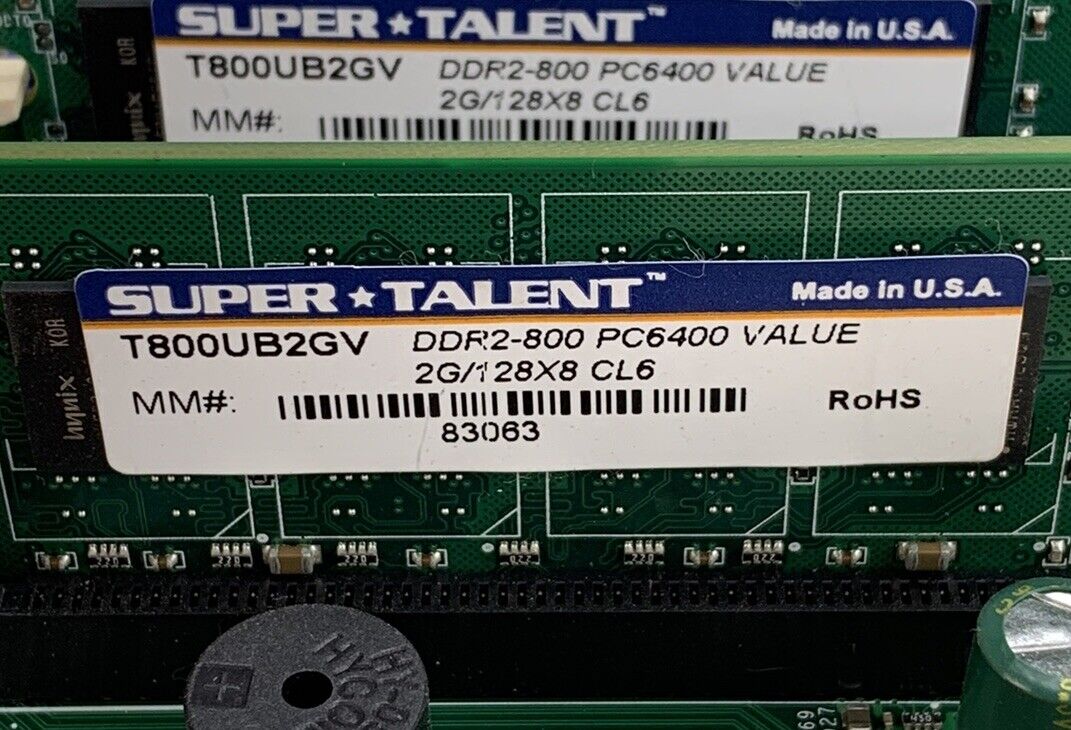 SuperMicro X7SBI Motherboard Intel Core 2 Quad Q9300 2.5GHz 4GB RAM w/ Shield