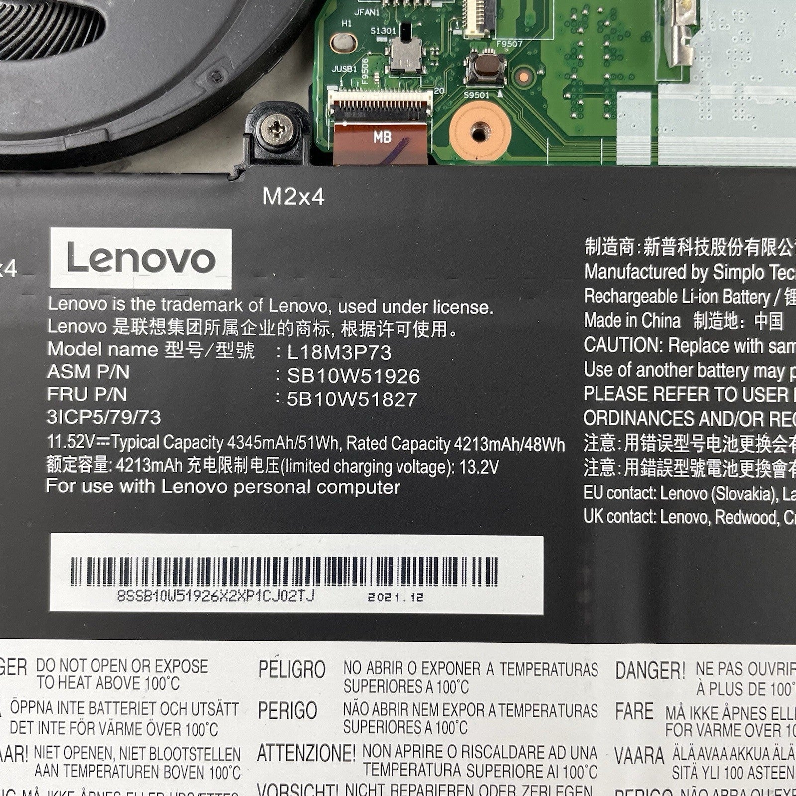 Lenovo ThinkPad T14 Gen2i 14" i5-1145G7 2.60GHz 16GB RAM No SSD/OS/AC-Bad Bottom19