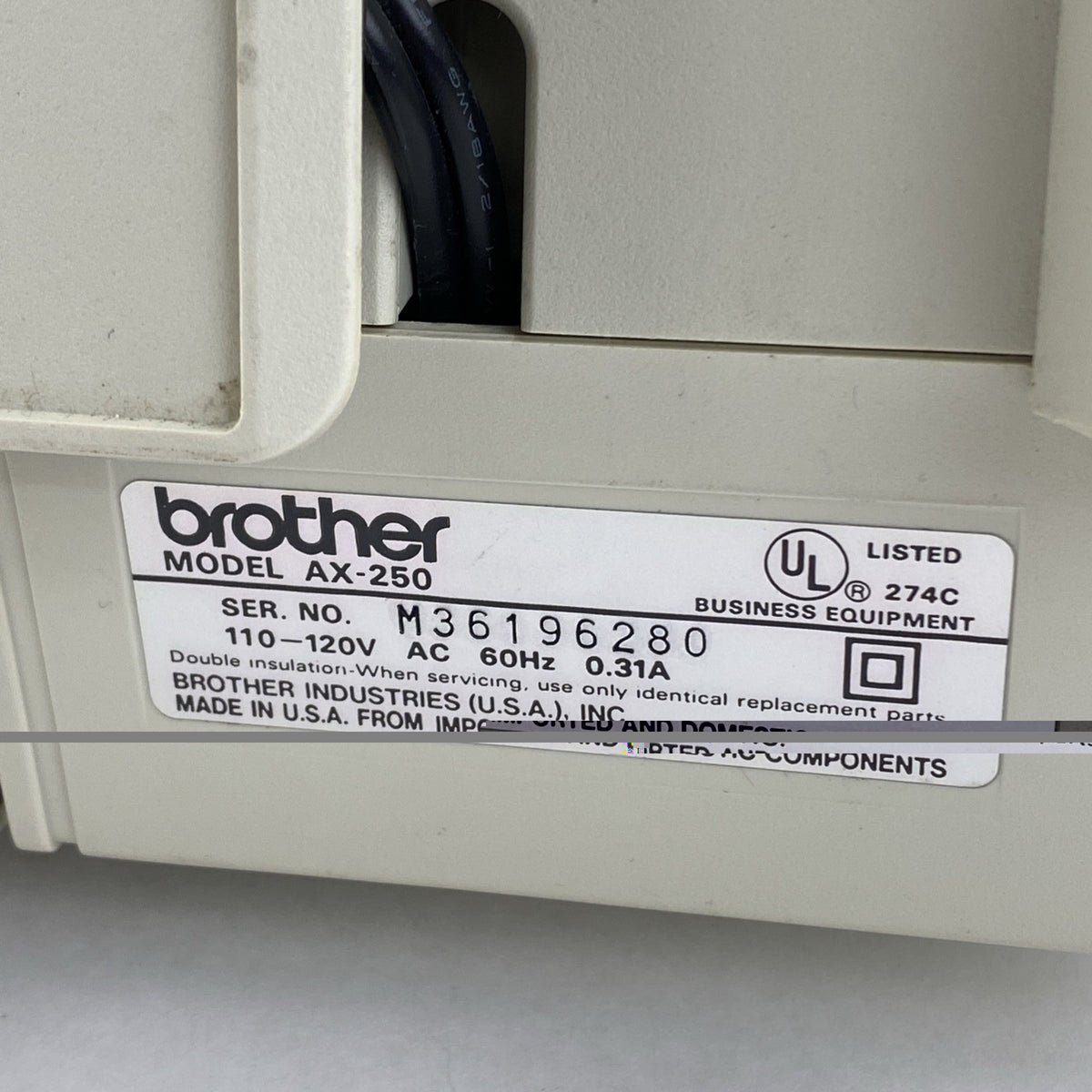 Brother AX 250 Electronic Typewriter No Ribbon Tested16