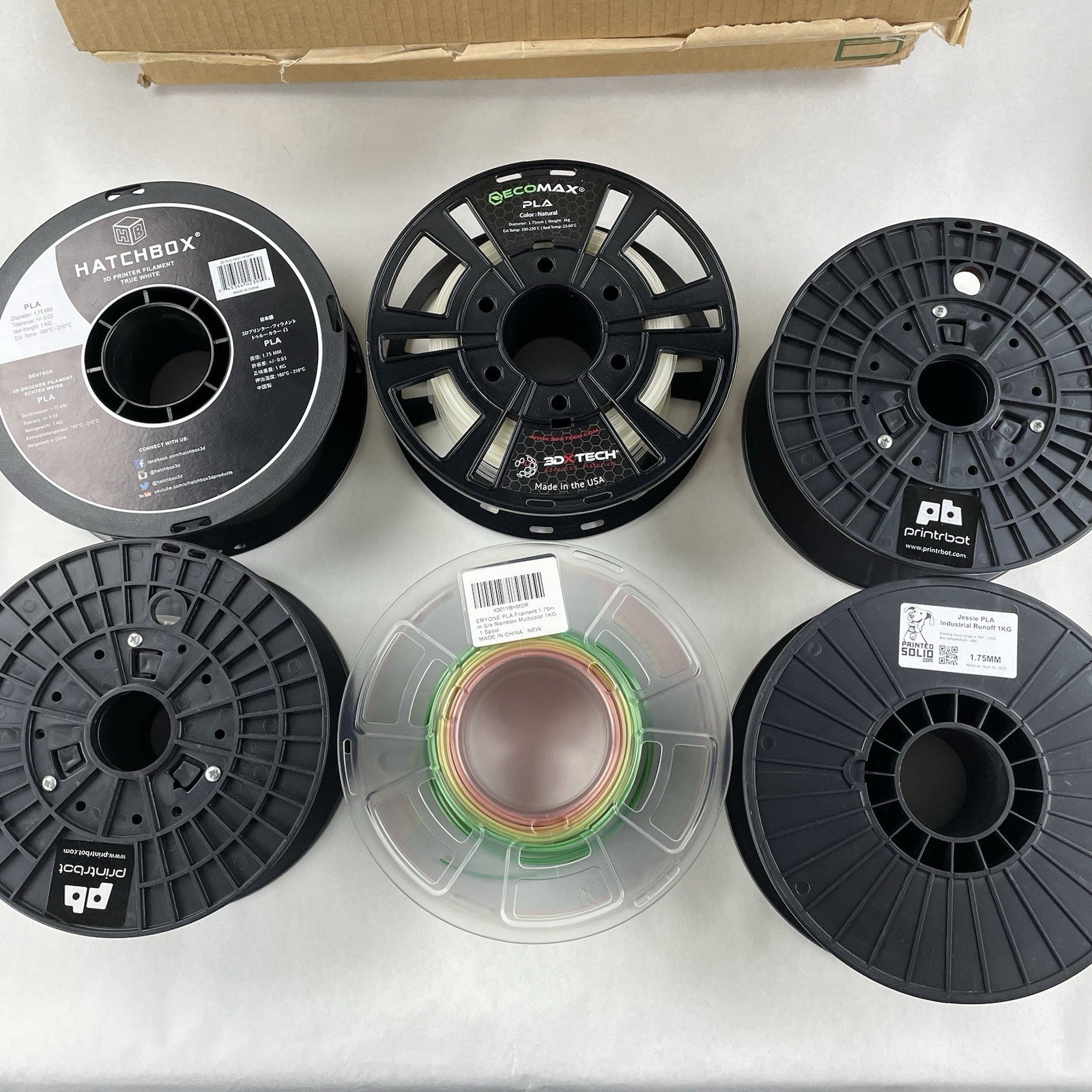 Assorted Box of 1.75MM PLA Filament