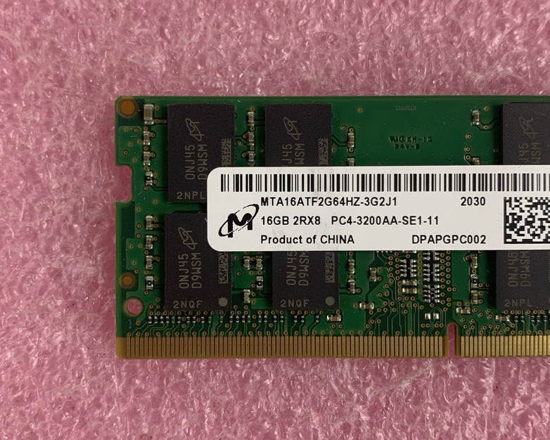 Micron MTA16ATF2G64HZ-3G2J1 16 GB PC4-3200AA 2RX8 Laptop Memory Ram