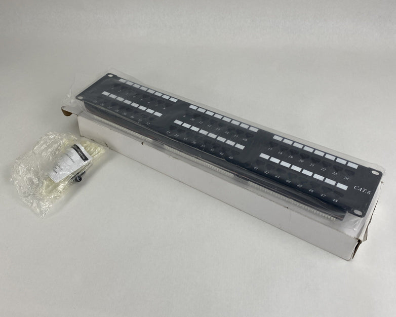 48 Port Cat 6 patch Panel Open Box Sealed Panel