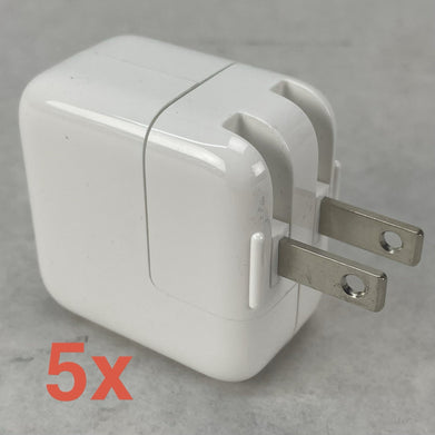 Apple A1401 12W Single USB Wall Charger Power Adapter Lot of 5