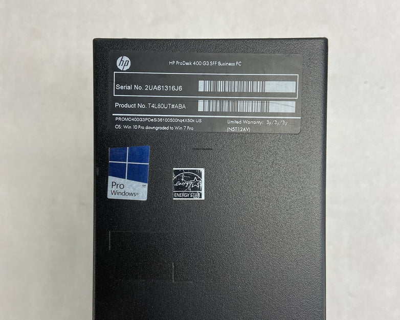 HP ProDesk 600 G1 SFF Intel Core i5-4590 3.3GHz 8GB RAM No HDD No OS