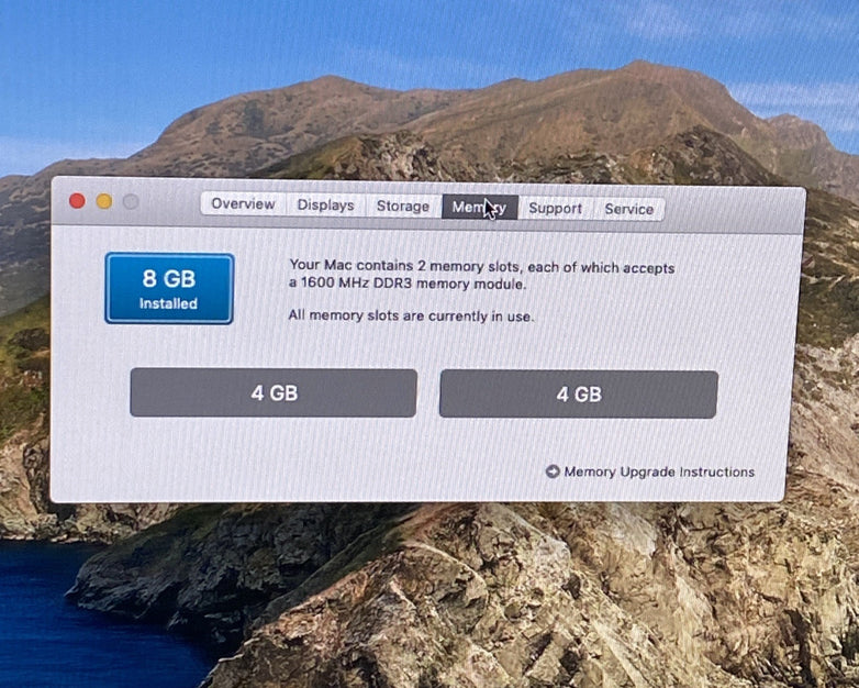 Apple A1418 iMac 21.5" 2013 2.7GHz Core i5 8GB RAM 500GB SSD macOS 10.15.7