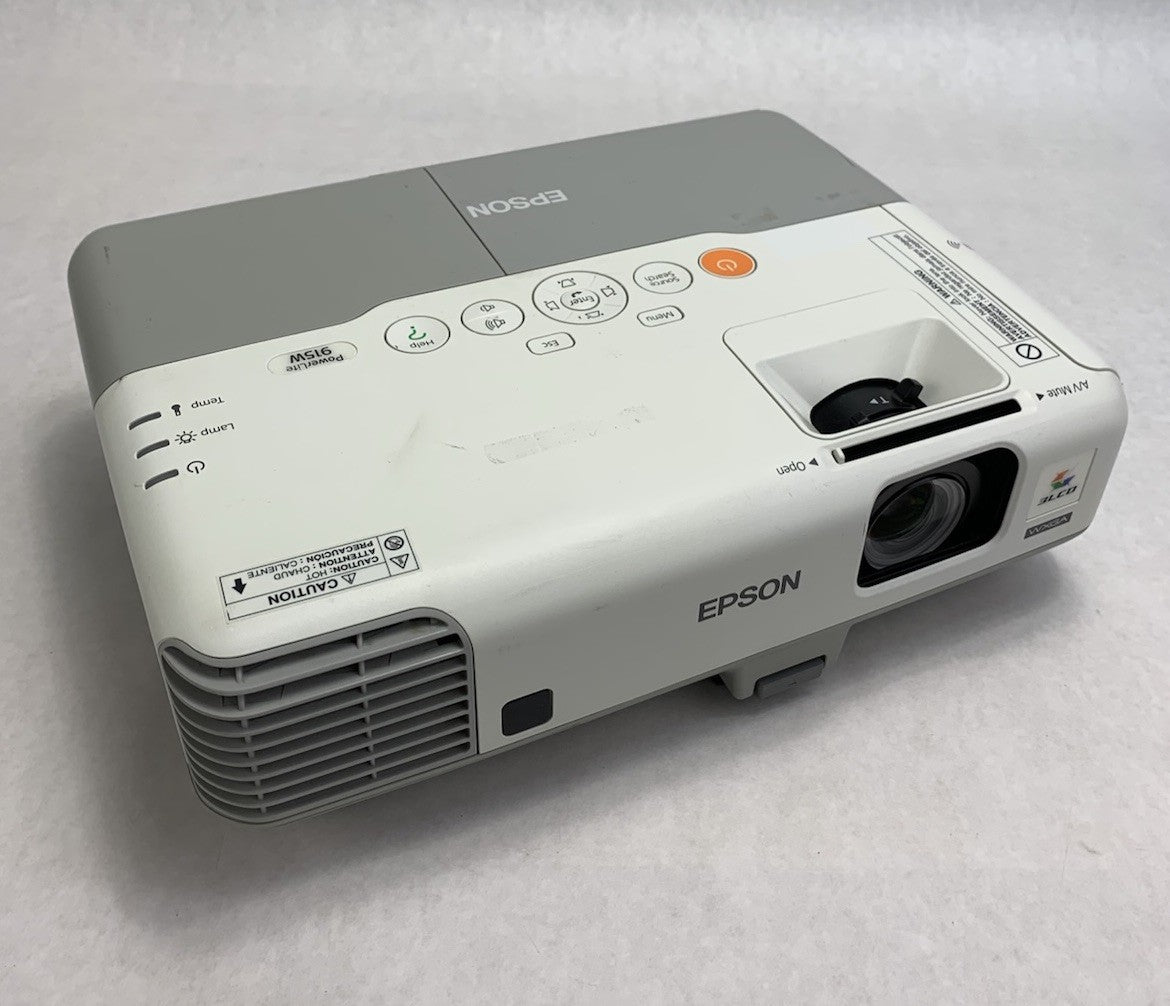 Epson H388A PowerLite 915W LCD Lamp Projector 81 Lamp Hours No Remote0