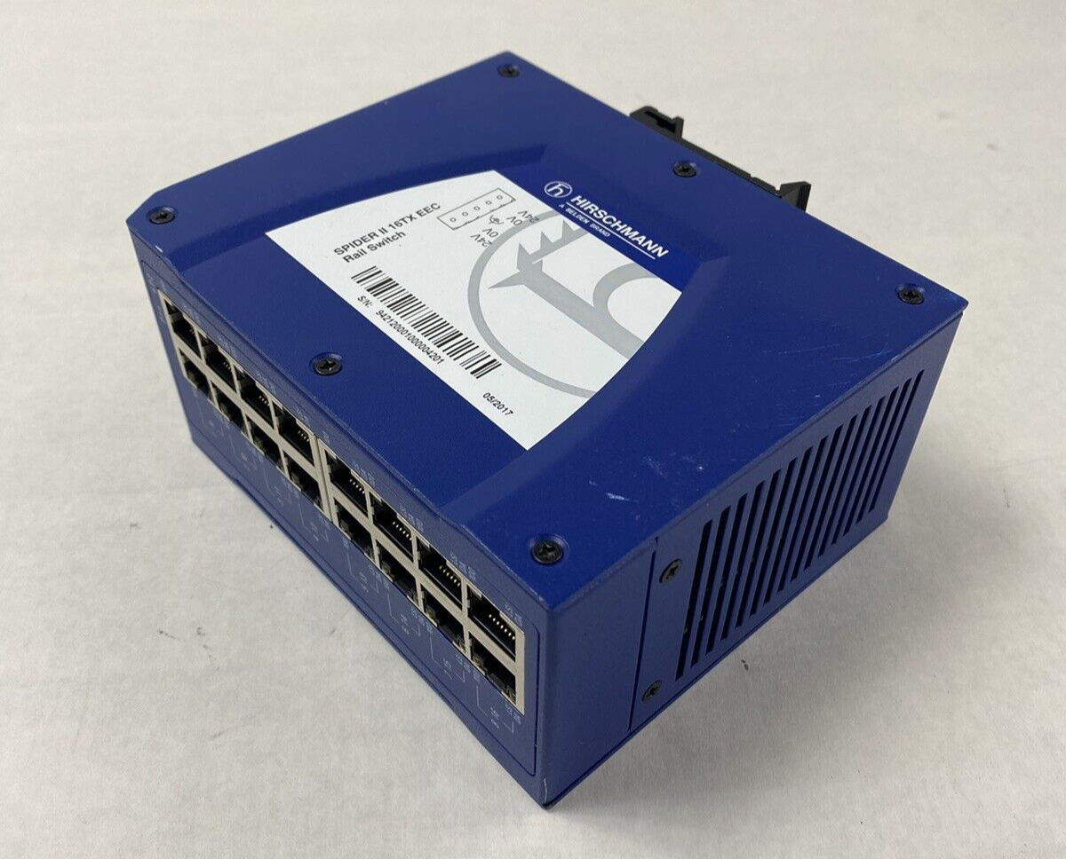 Hirschmann Spider II 16TX EEC Rail Switch Untested