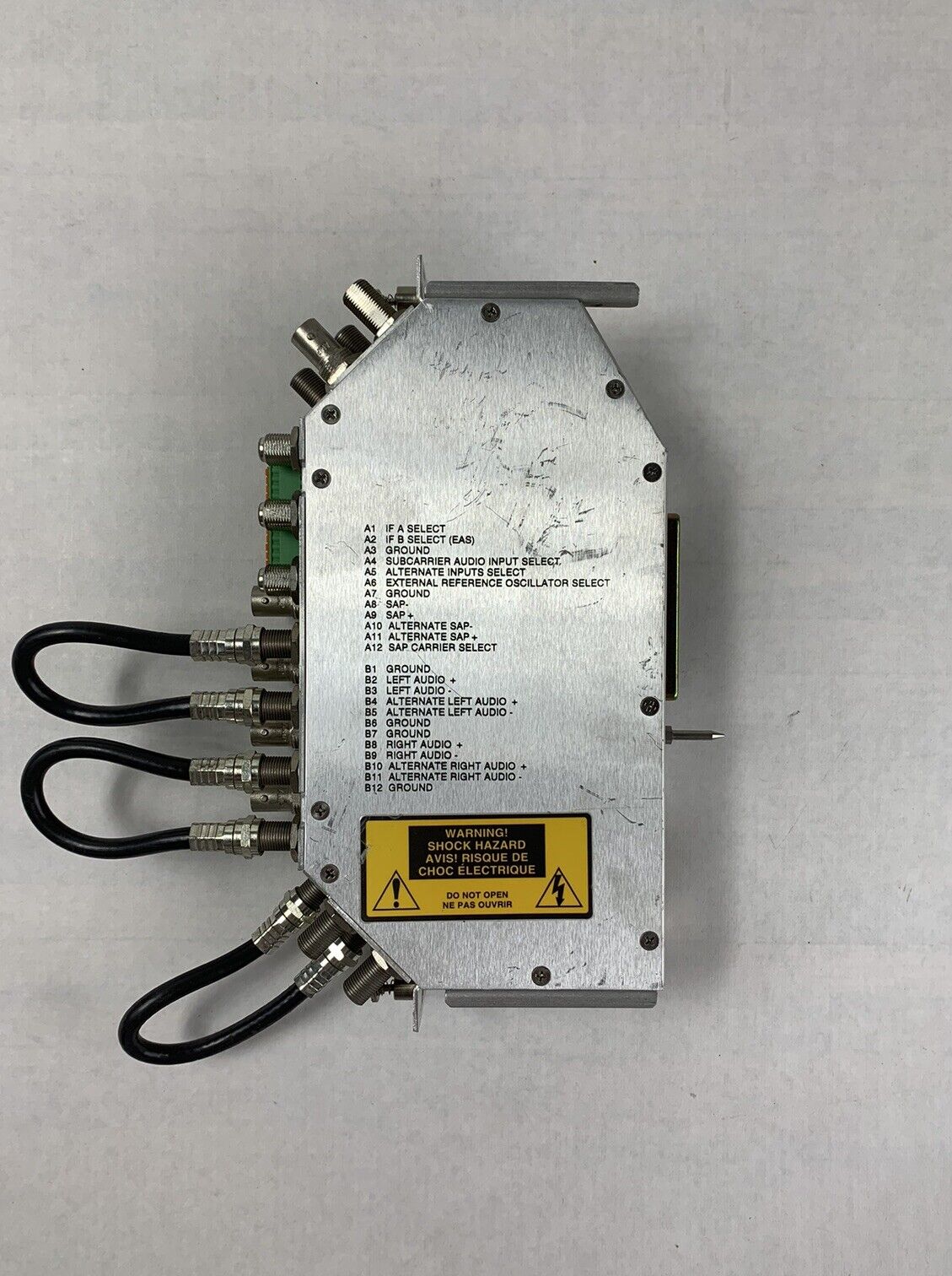 Mendota Scientific Atlanta Backplane 741150 Rear Interface 9815 w/ Tubes