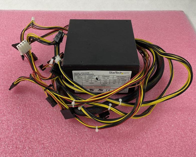 Startech Model ATM-430FB ATX 630W Power Supply Power Tested