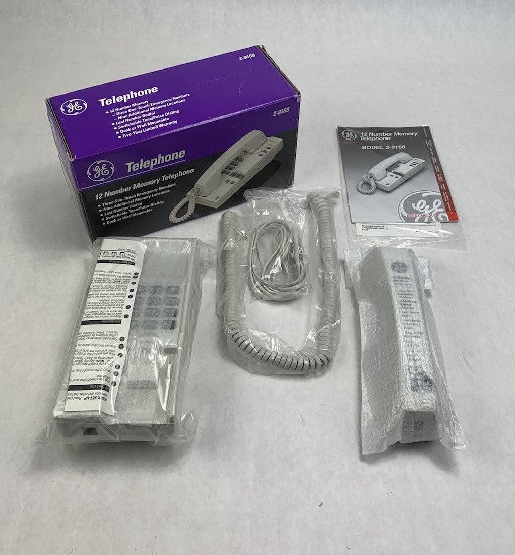 GE 2-9168 12 Number Memory Vintage Telephone