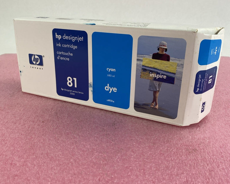 HP C4931A Cyan Ink cartridge Designjet 5000 5500 New OEM Box Sealed 04 Lor of 2