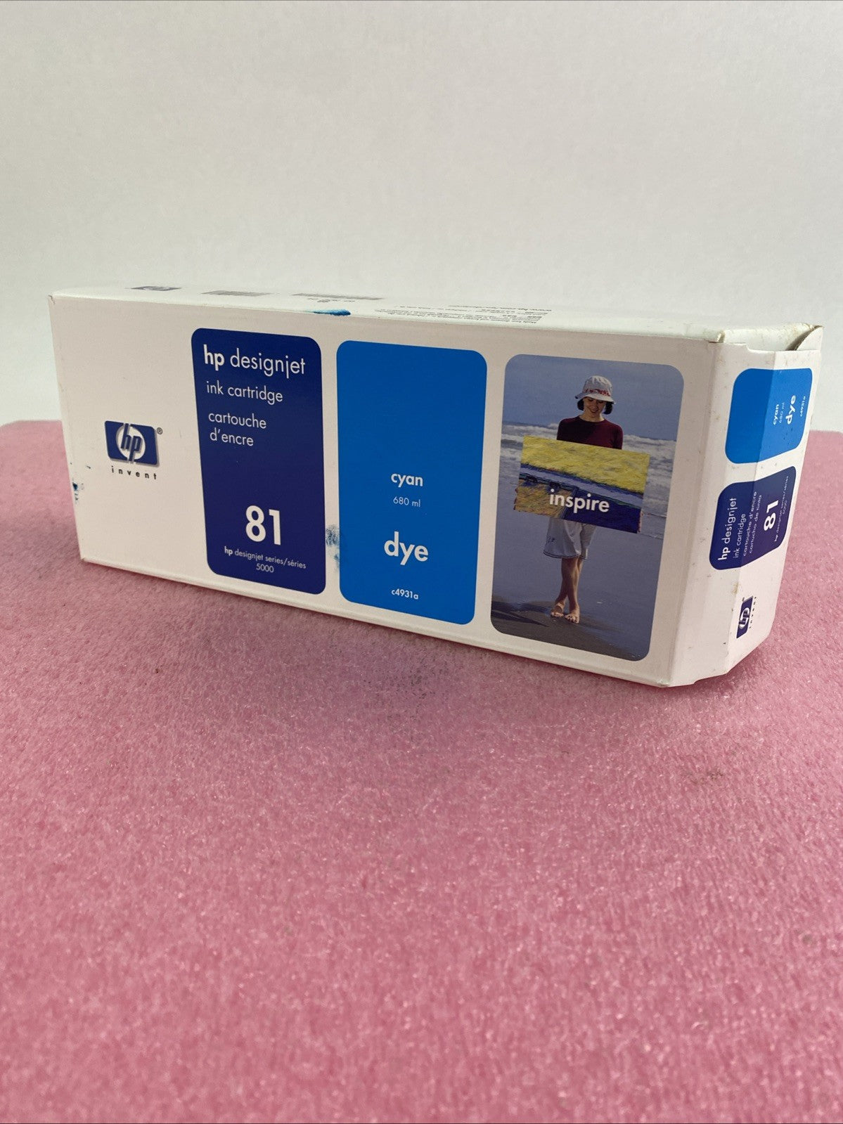 HP C4931A Cyan Ink cartridge Designjet 5000 5500 New OEM Box Sealed 04 Lor of 21